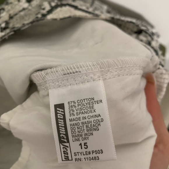 Hammer Jeans Snakeskin Print Size 15 - Picture 6 of 6